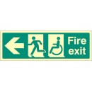 Disabled Fire Exit - Arrow Left