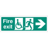 Disabled Fire Exit - Arrow Right