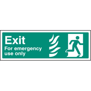 HTM Exit for Emergency Use Only - Right