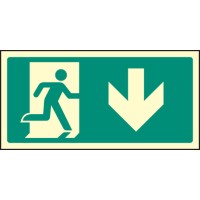 Intermediate Fire Exit Marker - Arrow Down