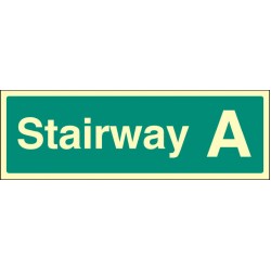 Stairway A - Stairway Dwelling ID Signs