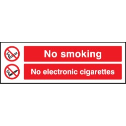 No Smoking No Electronic Cigarettes 