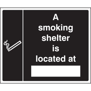 Smoking Shelter Located At (Space for Location)