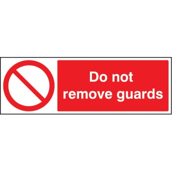 Do Not Remove Guards