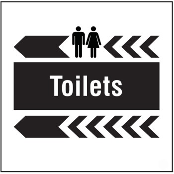 Toilets - Arrow Left - Add a Logo - Site Saver