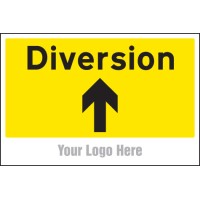 Diversion - Arrow Up / Straight On - Add a Logo - Site Saver