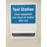 Tool Station Shadow Board with 360mm Magnetic Rail