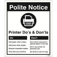 Printer - Do's & Don'ts