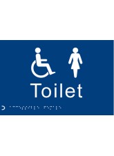 Braille - Toilet Ladies / Disabled