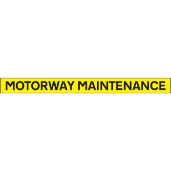 Motorway Maintenance - Reflective Self Adhesive Vinyl