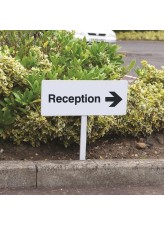 Reception Right - Verge Sign c/w 800mm Post