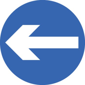 Direction Arrow Left / Right - Class R2 - Permanent 