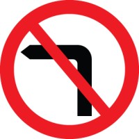 No Left Turn - Class R2 - Permanent 