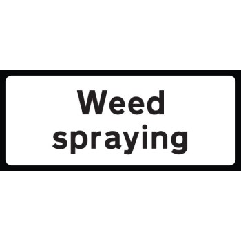 Weed Spraying Supplementary Plate - Class RA1 - Temporary