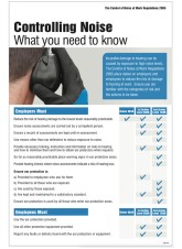 Controlling Damage from Noise At Work - Poster