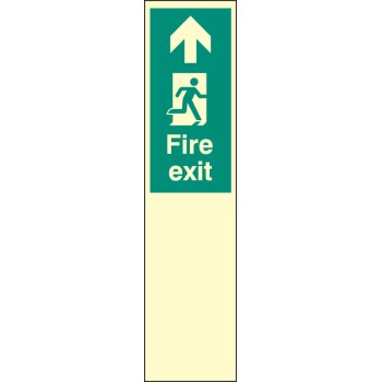 Door Plate - Fire Exit Straight On