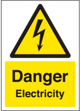 A4 Danger - Electricity