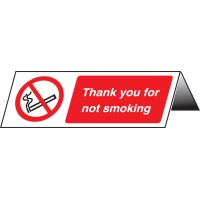 Thank You for Not Smoking Table Cards (Pack of 5)