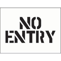 Stencil - No Entry