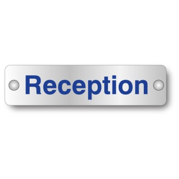 Reception - Visual Impact - Aluminium Door Sign