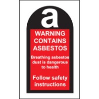 Contains Asbestos Labels (Roll of 100)