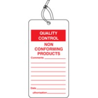 Quality Control Tag - Non Conforming Product (Pack of 10)