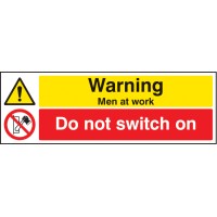 Warning - Men At Work - Do Not Switch On