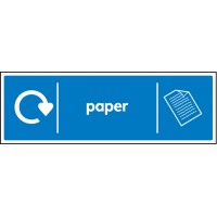 Paper - WRAP Recycling Sign