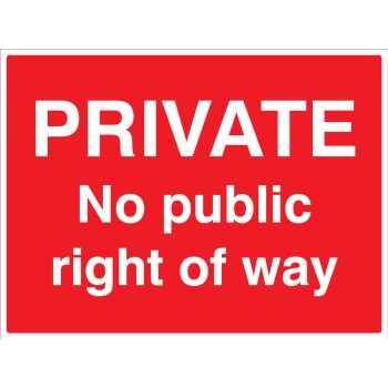 Private - No Public Right of Way