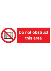 Do Not Obstruct this Area