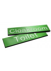 Engraved Sign with Adhesive Back - Green