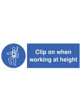 Clip On When Working At Height