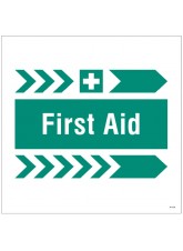 First Aid - Arrow Right - Site Saver Sign