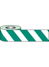Self Adhesive Hazard Tape - 33m x 50mm - Green / White