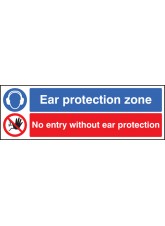 Ear Protection Zone No Entry without Ear Protection