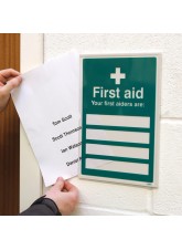 First Aiders Are (Space for 3) - Adapt-a-Sign